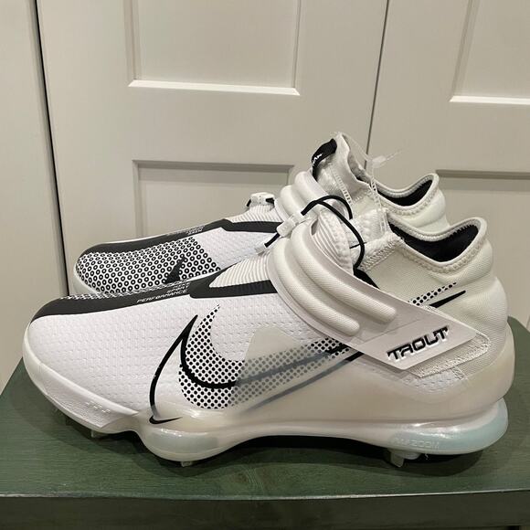 New Nike Force Zoom Trout 7 Pro Mid \'White Speckled\' Baseball Size 12 CI3134-102 main image 8